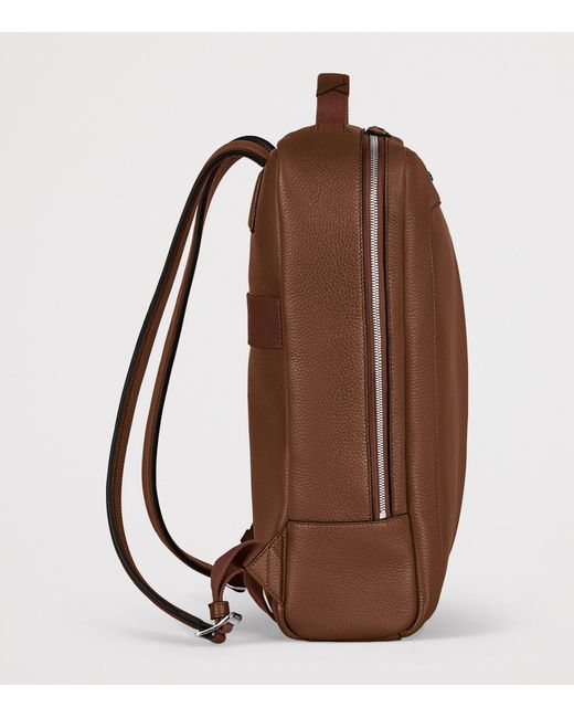 Montblanc Brown Leather Companion Backpack
