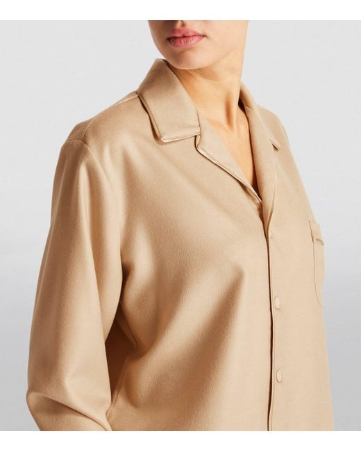Olivia Von Halle Natural Cashmere Vanderbilt Pyjamas
