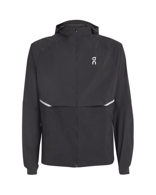 On Shoes Gray Core Running Jacket for men