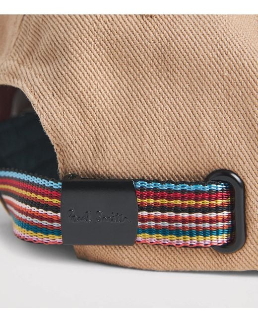 Paul Smith Natural Signature Stripe Baseball Cap for men
