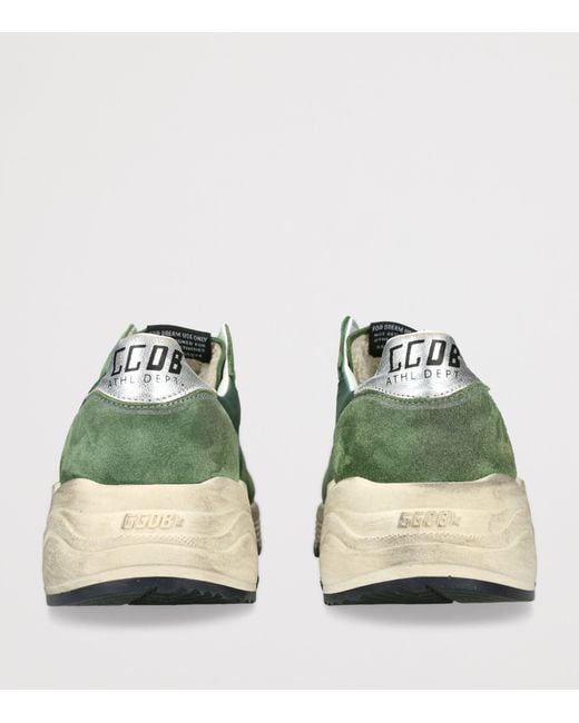 Golden Goose Deluxe Brand Green Running Sole Sneakers for men