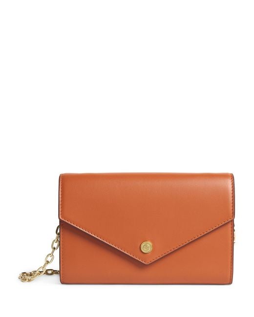 Harrods Brown Leather Chain Wallet