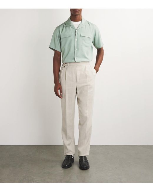 Ralph Lauren Ralph Lauren Label Lyocell Short Sleeve Shirt in Green for Men Lyst UK