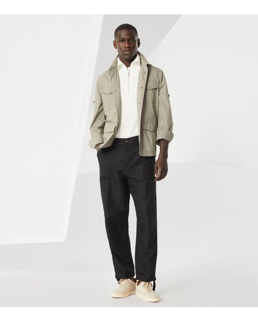 Brunello Cucinelli Gray Cotton-Blend Water-Resistant Safari Jacket for men
