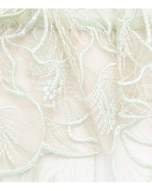Kiki de Montparnasse Natural Lace Calla Lily Bandeau Bra
