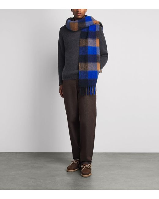 Allude Black Cashmere Collared Sweater for men