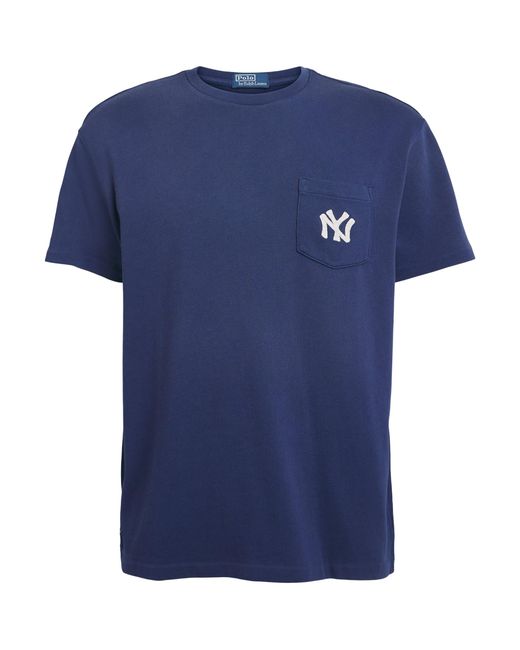 Polo Ralph Lauren Blue X Yankees Cotton T-Shirt for men