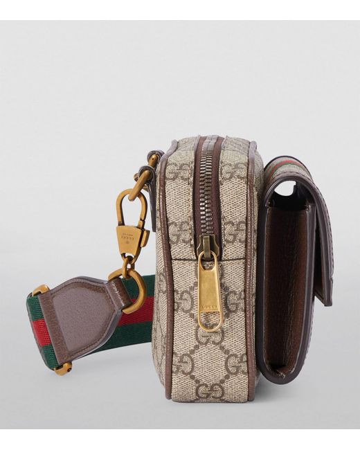 Gucci Brown Mini Canvas Ophidia Gg Cross-body Bag for men