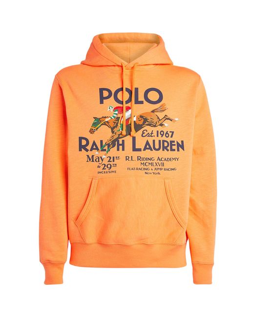 Polo Ralph Lauren Orange Riding Academy Hoodie for men