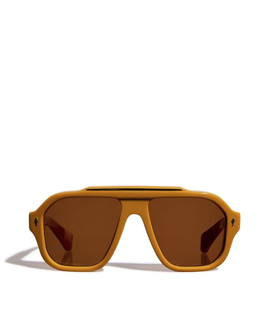Jacques Marie Mage Brown Octavian Sunglasses for men