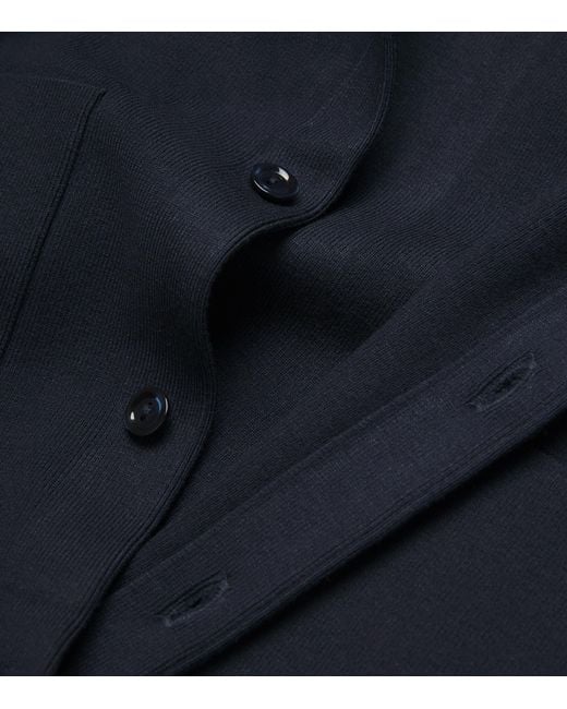 Sandro Blue Spread -Collar Cardigan for men