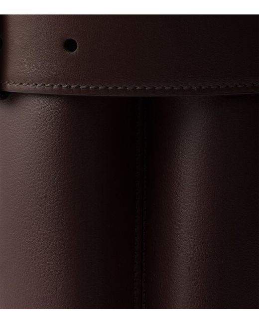 Prada Black Small Leather Buckle Tote Bag