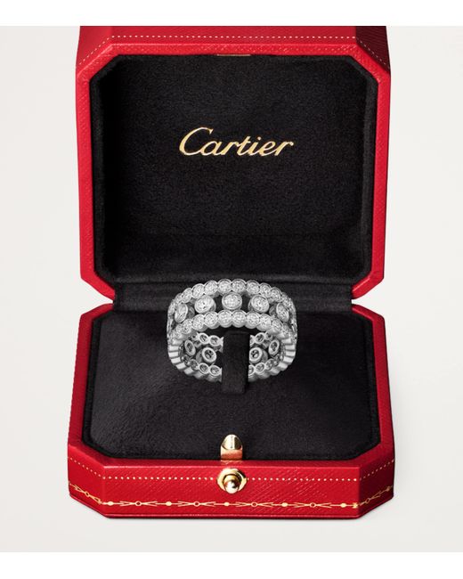 Cartier Metallic And Diamond Broderie De Ring