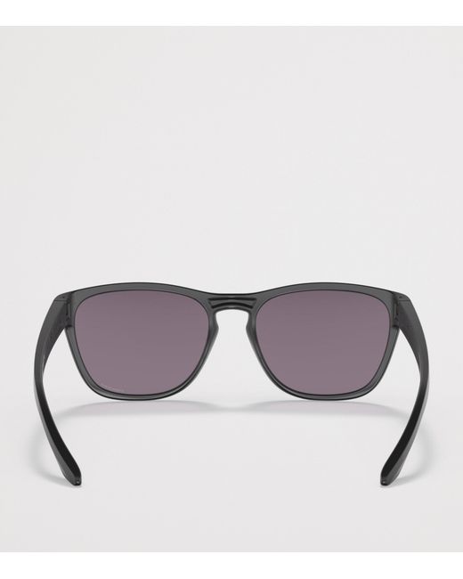 Oakley Black Manorburn Square Sunglasses for men