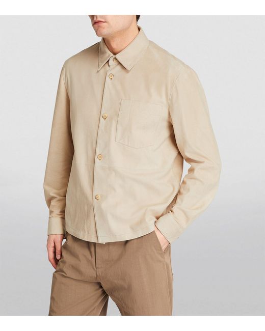 Closed Natural Suede Shirt for men