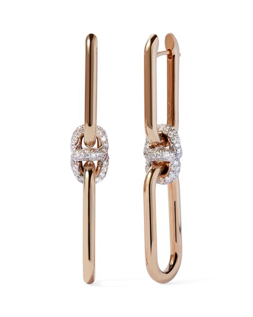 Annoushka Metallic And Diamond Knuckle Dust Double Hoop Earrings