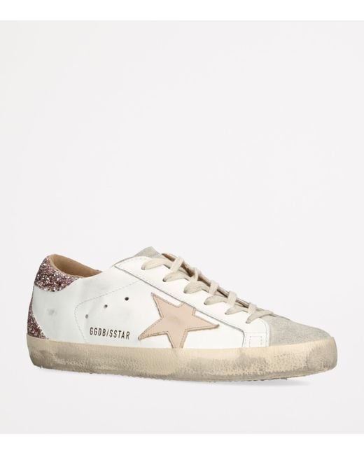 Golden Goose Deluxe Brand White Leather Super-Star Sneakers
