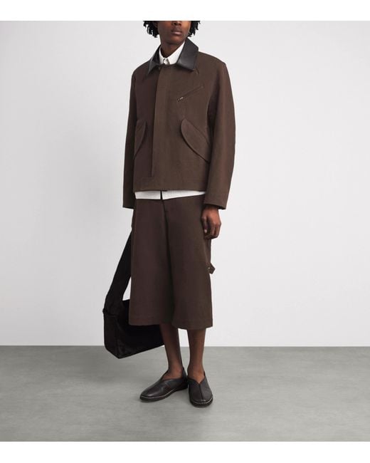 SAGE NATION Brown Canvas Painter Jacket for men