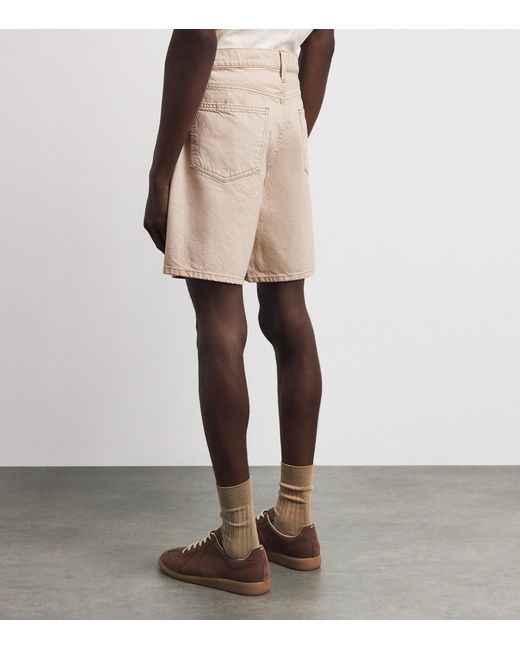 PAIGE Natural Denim Bermuda Shorts for men