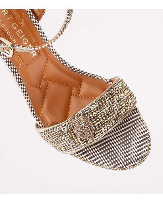 Kurt Geiger Metallic Kensington Langley Heeled Sandals