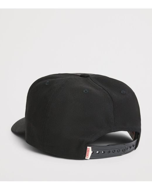 CHERRY LA Black Embroidered Logo Cap for men
