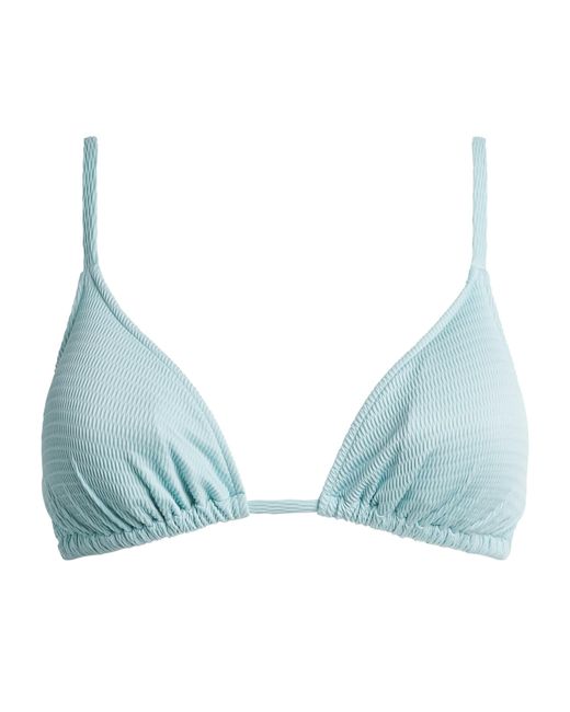 Wolford Blue Textured Triangle Bikini Top