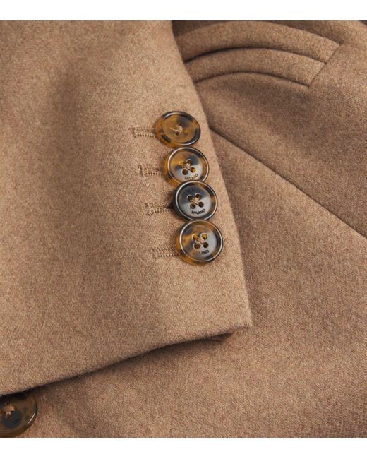 Blazé Milano Brown Virgin Wool-Cashmere Everyday Blazer