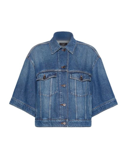 Weekend by Maxmara Blue Structured Denim Shirt