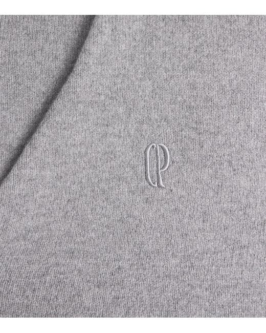 Claudie Pierlot Gray Wool-Blend Oversized Cardigan