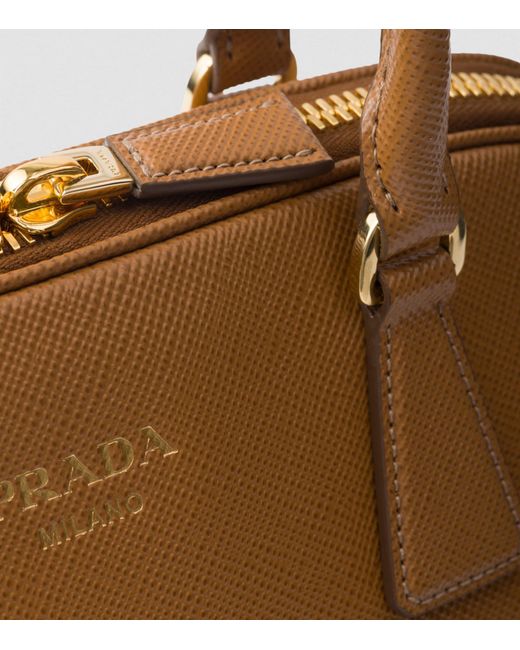 Prada Brown Large Saffiano Leather Tote Bag