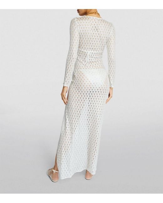 Missoni White Knitted Maxi Cover-up
