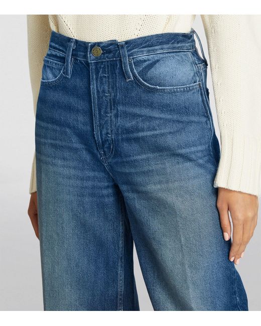 FRAME Blue The 1978 High-rise Straight Jeans