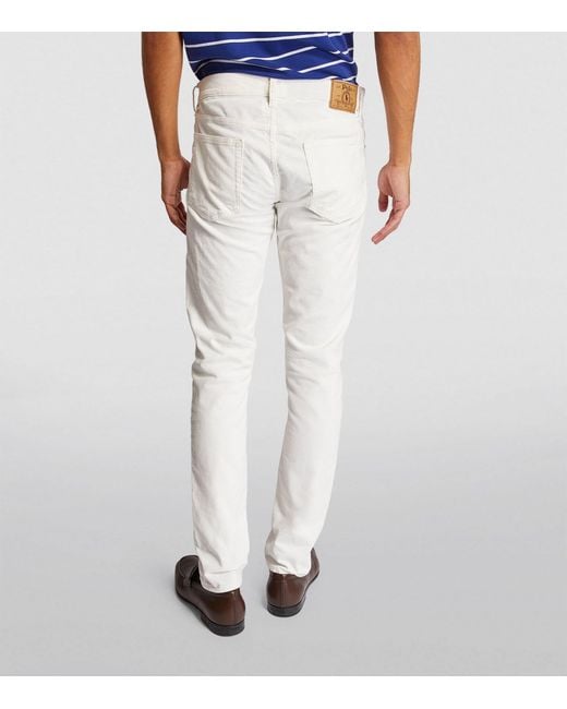 Polo Ralph Lauren White Stretch-corduroy Sullivan Trousers for men