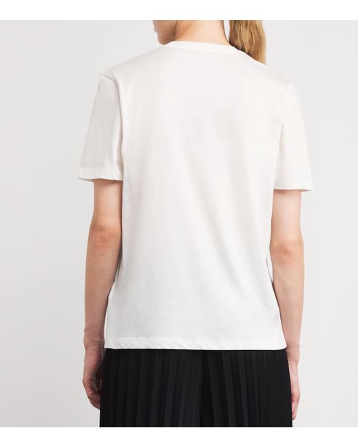 Joseph White Cotton-Silk T-Shirt