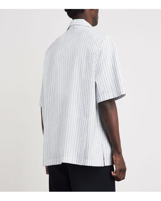 Jacquemus White Cotton Typewriter Romarin Shirt for men