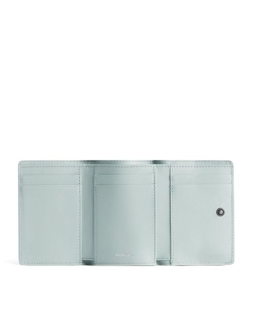 Balenciaga Blue Mini Leather Envelope Wallet