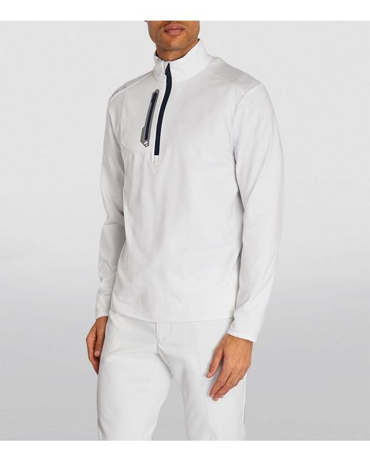 RLX Ralph Lauren White Quarter-zip Long-sleeve Top for men