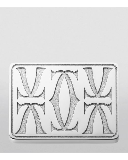 Cartier Metallic Sterling Silver Double C Cufflinks for men
