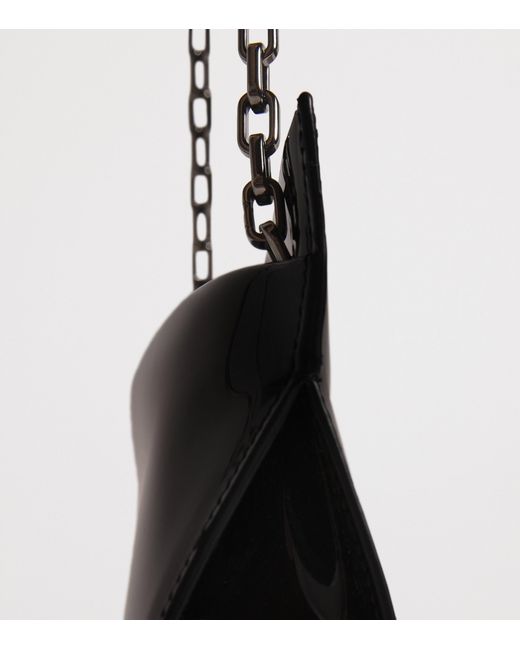 Christian Louboutin Black Loubitwist Patent Leather Clutch Bag