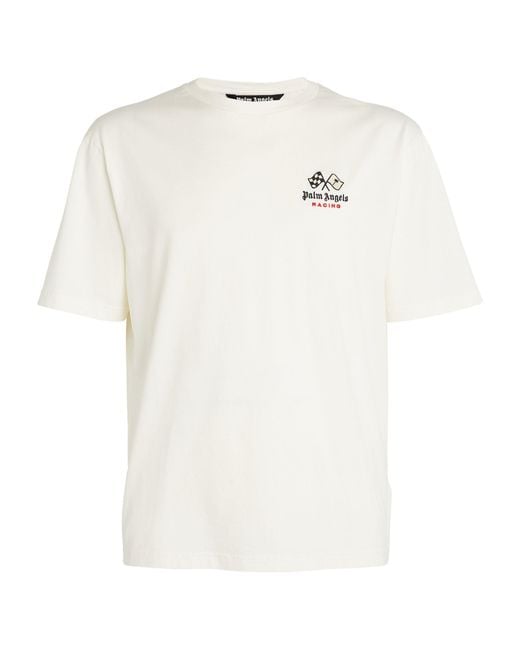 Palm Angels White X Moneygram Haas F1 Team Graphic T-shirt for men