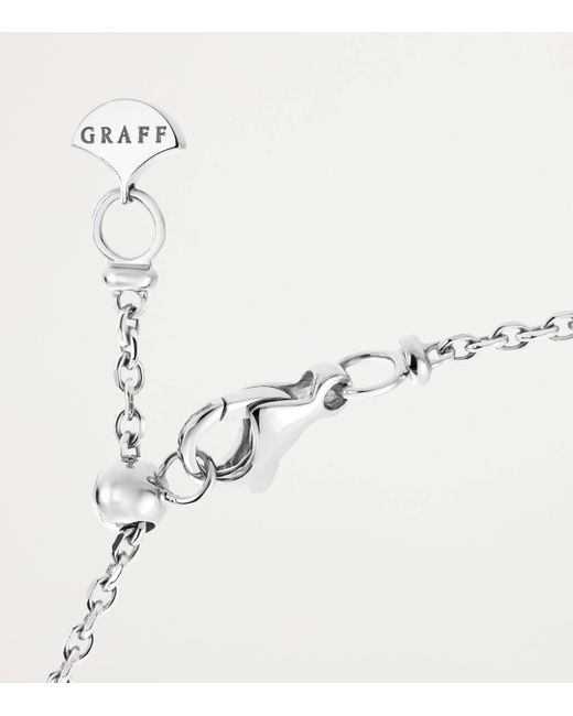 Graff Metallic And Diamond Butterfly Necklace