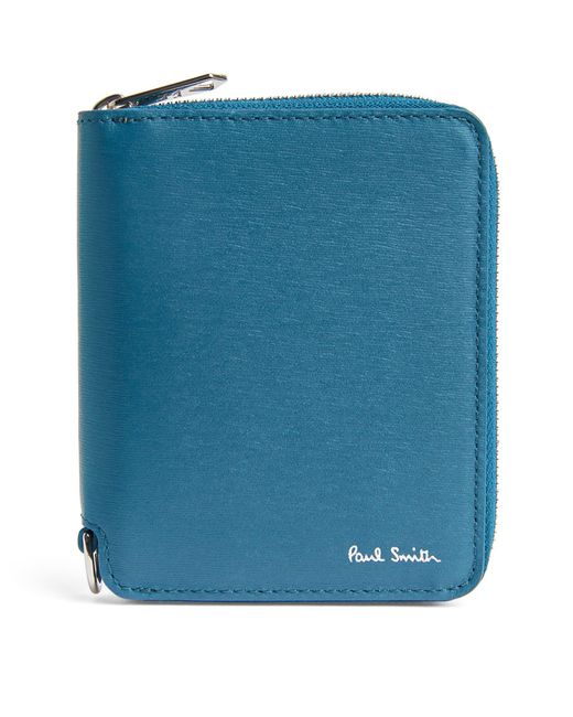 Paul Smith Blue Leather Zip-around Wallet for men