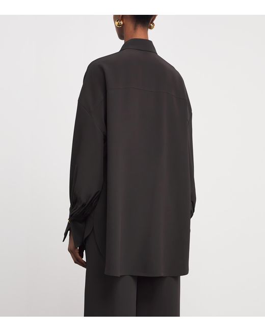 Joseph Black Satin Camilia Blouse
