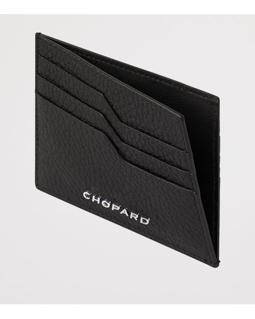 Chopard Black Small Leather Heritage Card Holder for men