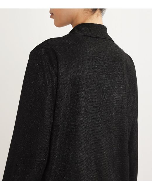 Gilda & Pearl Black Feather-Trim Sparkling Starlet Pyjama Set