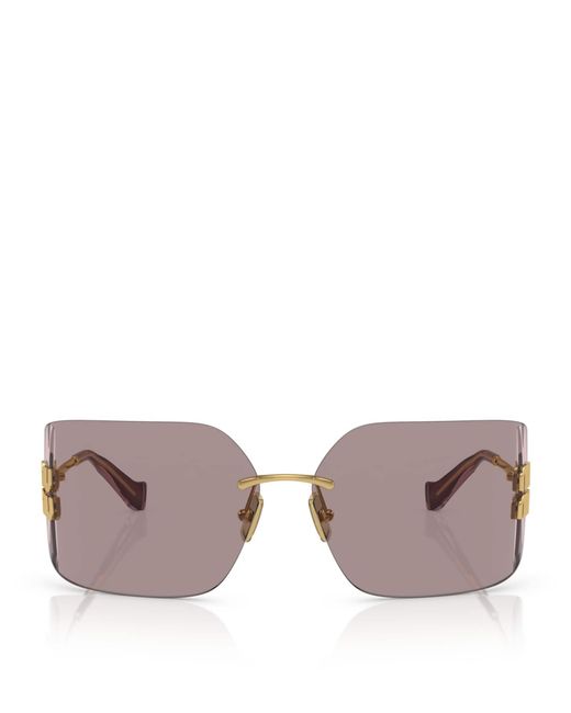 Miu Miu Gray Mu 54Ys Gld Shn Brn
