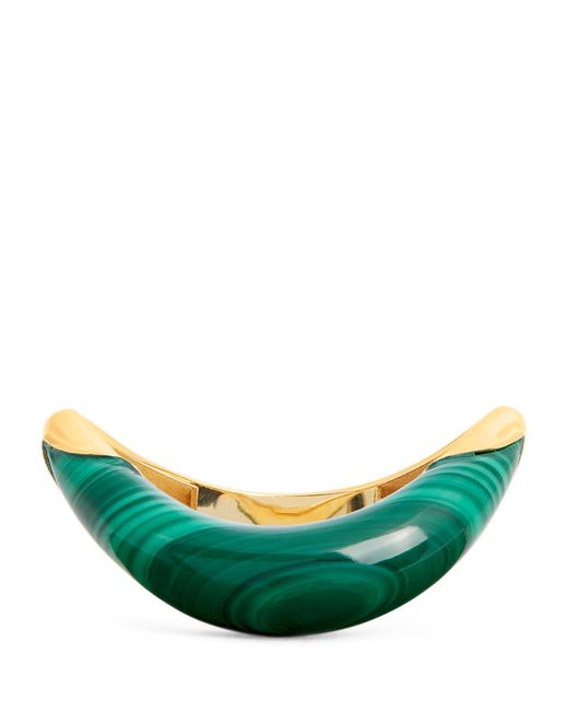 L'Atelier Nawbar Green And Malachite Boa Stackable Ring