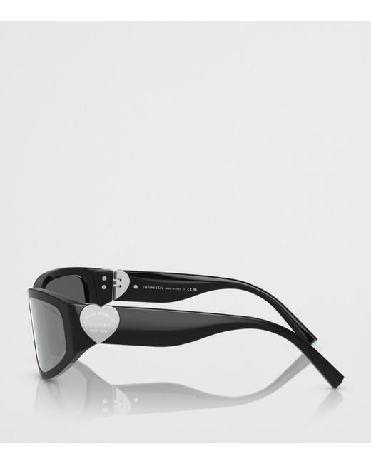 Tiffany & Co Gray Acetate Tf4217 Irregular Sunglasses