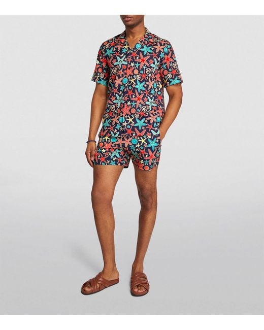 Vilebrequin Blue Moorise Starfish Swim Shorts for men