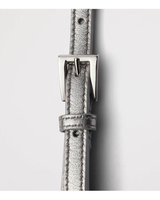 Prada Gray Nappa Leather Belt